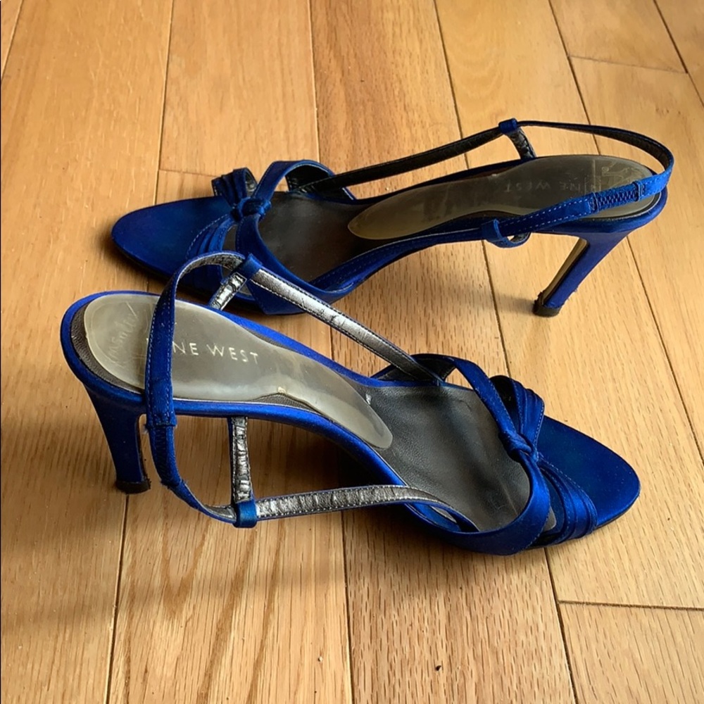Nine West Blue Slingback Sandals